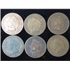 Image 1 : 6 Assorted Indian Head Cents (1890's)