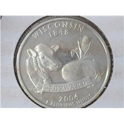 2004-S Wisconsin Silver Quarter (Proof)