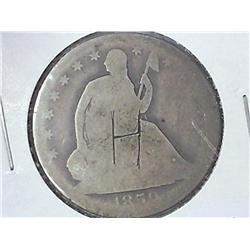 1859-O Seated Liberty Half Dollar (W/ Grafitti)