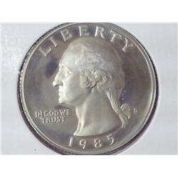 1985-S Washington Quarter Proof