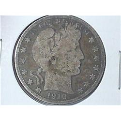 1910-S Barber Half Dollar