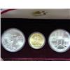 Image 2 : 1984 Olympic 3 Coin Set (UNC)