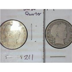 1905 And 1909 Barber Quarters
