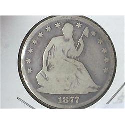 1877 Seated Liberty Half Dollar