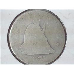 1877 Seated Liberty Quarter