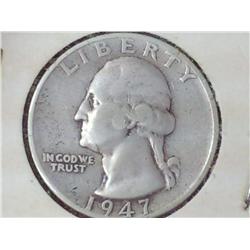 1947-S Washington Silver Quarter