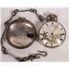 Image 1 : English Sterling Pair Cased Verge Pocket Watch [150451]