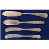 Image 2 : Butter Spreaders, Sterling Silver (3) and Silverplate (1) [138355]
