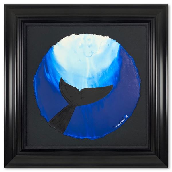 Whale Tail in the Light by Wyland Original