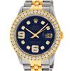 Image 1 : Rolex Mens Stainless Steel and Yellow Gold Blue VVS Diamond 36mm Datejust Jubile