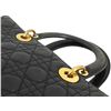 Image 5 : Dior Black Cannage Lambskin Lady Large Handbag