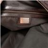 Image 8 : Fendi Black and Brown Zucchino Canvas Medium Satchel Bag