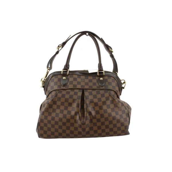 Louis Vuitton Damier Ebene Canvas Leather Trevi GM Shoulder Bag
