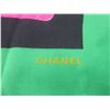 Image 3 : Chanel Green Silk Vintage Muffler Scarf