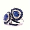 Image 1 : OSCAR FRIEDMAN 14K Gold Sapphire Ring