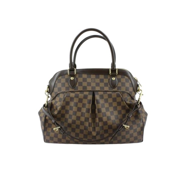 Louis Vuitton Damier Ebene Canvas Leather Trevi GM Shoulder Bag