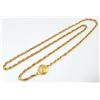 Image 1 : Chanel Vintage Gold-tone Metal Double Link Long Chain 31 Rue Cambon Coin Pendant