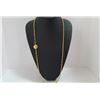 Image 2 : Chanel Vintage Gold-tone Metal Double Link Long Chain 31 Rue Cambon Coin Pendant