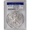 Image 1 : 2017-W American Silver Eagle .999 Fine Silver Dollar Coin PCGS MS70