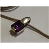 Image 5 : Purple stone ring/necklace, all are sterling silver