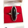 Image 2 : Sterling silver ring with big black stone