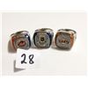 Image 1 : 3 Championship MLB rings - Royals, Mets, Giants