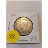 Image 1 : 1945 silver 50¢ fifty cent piece - King George