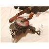 Image 2 : Two antique grinders, vices on table