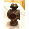 Image 2 : Antique oil lamp, red, clear shade, possible car, possible boat