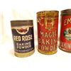 Image 2 : 3 Baking powder tin cans, all older type