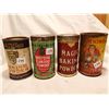 Image 1 : Four different baking powder tin cans