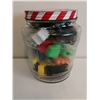 Image 3 : Vintage Nutty club glass jar, filled with misc toys - 6 1/2" Tall