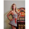 Image 2 : Rock and Roll, embossed tin sign - 14"x23 1/2"H