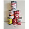 Image 1 : 6 Different reproduction oil tins - 4" tall