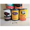 Image 2 : 5 Different reproduction oil tins - 4" tall
