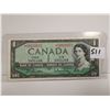 Image 1 : 1954 Canadian 1 dollar replacement bill, AA prefix