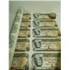 Image 5 : 1973 Sheet of Canadian 1 dollar bills, 40 count