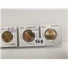 Image 3 : Set of 4, UNC 1$ coin, color and plain - Klondike and Peterson
