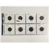 Image 1 : Set of 8, Indian Head 1 cent coins - 1900-1907