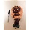Image 1 : BLACK AMERICANA CHALKWARE WALL HANGING WITH OVEN MITT HOOK