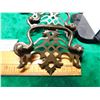 Image 2 : VINTAGE BROWN METAL DRAWER PULLS SET OF 4