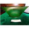 Image 1 : VINTAGE LARGE GREEN GLASS BOWL