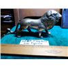 Image 1 : 7” LONG SOLID BRASS LION FIGURINE