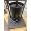 Image 5 : Cast Iron and Metal sausage stuffer - 24"H - Canister - 10"H - Turns freely