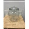 Image 1 : Large 5 cent - Peanut jar, thick glass and lid