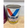 Image 3 : 2 oil tins - lion and valvoline