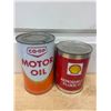 Image 2 : 2 Oil tins - Aeroshell and Co-Op
