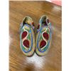 Image 1 : Mocassins heavily beaded, measures - 9" toe to heel