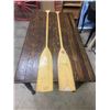 Image 1 : Pair of wooden oars - 59" Long - Upper Canada paddle comp.