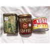 Image 1 : 2 Coffee tins & 1 Tea tin